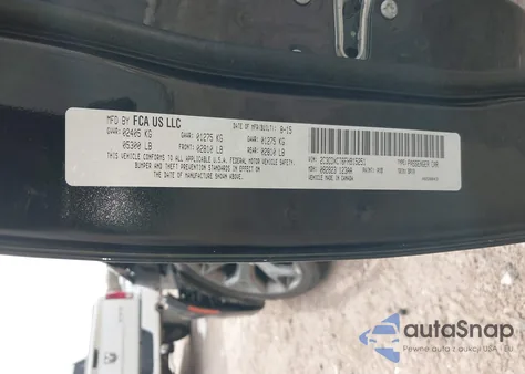 2015 Dodge Charger R/T из США, поврежденный, VIN 2C3CDXCT6FH915251